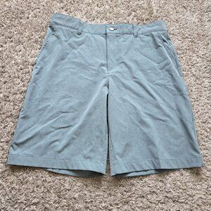 Adidas Shorts Mens 32 Green Chino Performance Flat Front Stretch Golf